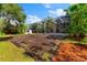 Large backyard with spacious area for gardening at 1858 Longview Ln, Tarpon Springs, FL 34689