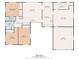 1750 sq ft floor plan featuring 3 bedrooms, 2 bathrooms, living room, kitchen, and Gathering room at 2516 Roberta St, Largo, FL 33771