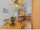 Open kitchen with a dining area and views to the living room at 2516 Roberta St, Largo, FL 33771