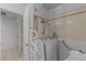 Bathroom featuring a walk-in tub with safety rails at 2516 Roberta St, Largo, FL 33771