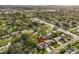 Aerial view showcasing home's location in a residential neighborhood at 2516 Roberta St, Largo, FL 33771