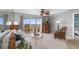 Bright living room with water view and comfortable seating at 4900 Brittany S Dr # 314, St Petersburg, FL 33715