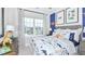 Dinosaur themed bedroom with a fun and playful design at 759 Steel Dr, Apollo Beach, FL 33572