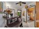 Small dining area with a dark wood table and built-in bench seating at 1840 21St N Ave, St Petersburg, FL 33713