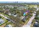 Aerial view showing home's location in a residential neighborhood at 1840 21St N Ave, St Petersburg, FL 33713