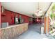 Covered patio with tiki bar, ceiling fan, and heater at 1840 21St N Ave, St Petersburg, FL 33713