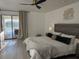 Spacious bedroom with lake view and king-size bed at 29254 Bay Hollow Dr # 3262, Wesley Chapel, FL 33543