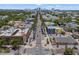 Aerial view showcasing the city skyline and the surrounding neighborhood at 3035 1St S Ave, St Petersburg, FL 33712