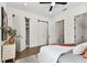 Bright bedroom with wood floors and built-in closet at 3035 1St S Ave, St Petersburg, FL 33712
