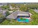Aerial view of a home with a pool and spacious backyard at 5104 W San Jose St, Tampa, FL 33629