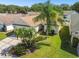An aerial view of the property, highlighting its location and landscaping at 9708 Little Pond Way, Tampa, FL 33647