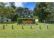 Entrance to Rio Vista Park with signage and landscaping at 311 80Th Ne Ave, St Petersburg, FL 33702