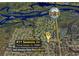 Aerial view showing home location near the Peace River at 411 Seasons Dr, Punta Gorda, FL 33983