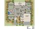 One-story floor plan showcasing 3 bedrooms, 2 baths, Gathering room, kitchen, and 2-car garage at 411 Seasons Dr, Punta Gorda, FL 33983