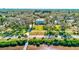 Waterfront property with expansive lot and lush landscaping at 518 Riverside Dr, Tarpon Springs, FL 34689