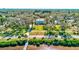 Charming home with lush green front lawn, mature trees, with access to waterfront at 518 Riverside Dr, Tarpon Springs, FL 34689
