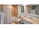 Bathroom with a bathtub, toilet, and granite vanity at 5500 Gulf Blvd # 2235, St Pete Beach, FL 33706