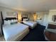 Two double beds, small kitchenette, and bathroom visible at 5500 Gulf Blvd # 2237, St Pete Beach, FL 33706
