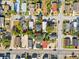 Aerial view of a single-Gathering home and surrounding neighborhood at 1815 E 22Nd Ave, Tampa, FL 33605