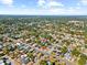 Aerial view highlighting the home's location in a residential area at 1815 E 22Nd Ave, Tampa, FL 33605
