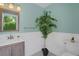 Light and bright bathroom with modern vanity at 3108 S Maritana Dr, St Pete Beach, FL 33706