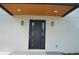 Modern front door with glass panels at 3915 W Robson St, Tampa, FL 33614