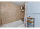 Clean bathroom with a bathtub and shower at 3970 37Th S St # 14, St Petersburg, FL 33711