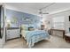 Guest bedroom with a coastal theme and comfortable furnishings at 3970 37Th S St # 14, St Petersburg, FL 33711