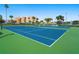 Well-maintained tennis court with new bright surface in a beautiful community setting at 7600 Sun Island S Dr # 107, South Pasadena, FL 33707