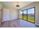 Bright bedroom with water views and hardwood floors at 17444 2Nd E St, Redington Shores, FL 33708