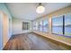 Living room with water views and a chandelier at 17444 2Nd E St, Redington Shores, FL 33708