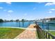 Private dock with access to the waterway, offering stunning water views at 17444 2Nd E St, Redington Shores, FL 33708