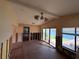 Living room with water views, currently under renovation at 17444 2Nd E St, Redington Shores, FL 33708