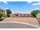 Front view of the house with a brick driveway at 17444 2Nd E St, Redington Shores, FL 33708