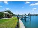 Private dock and walkway with beautiful waterfront views at 17444 2Nd E St, Redington Shores, FL 33708