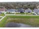 Aerial view of house, backyard, and neighborhood at 2622 Bonterra Blvd, Valrico, FL 33594