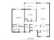 1066 sq ft floor plan including 2 bedrooms, 1 bath, and screened porch at 2920 Star Apple Ct, Palm Harbor, FL 34684