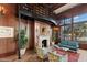 Elegant lobby with fireplace and library at 345 Bayshore Blvd # 1104, Tampa, FL 33606