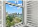 Amazing city views from the window featuring white shutters at 345 Bayshore Blvd # 1104, Tampa, FL 33606