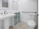 Bathroom with pedestal sink and grab bar at 4715 Bay Ne St # 227, St Petersburg, FL 33703
