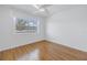 Bedroom with wood floors and a ceiling fan at 4715 Bay Ne St # 227, St Petersburg, FL 33703