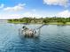 Private dock with boat lifts on a calm waterway at 6200 Bahama Shores S Dr, St Petersburg, FL 33705