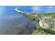 Aerial view of a bridge and shoreline at 715 N Disston Ave, Tarpon Springs, FL 34689