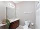 Small bathroom with single sink and shower at 8845 Moonlit Meadows Loop, Riverview, FL 33578