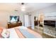 Main bedroom with a king-size bed and plenty of closet space at 130 63Rd S St, St Petersburg, FL 33707