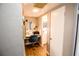Small home office with a desk, chair, and printer at 130 63Rd S St, St Petersburg, FL 33707