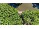 Aerial view of a dock nestled in mangroves at 1827 Pine Cone Cir, Clearwater, FL 33760