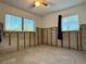 Unfinished bedroom with new wall framing at 5018 Chancellor Ne St, St Petersburg, FL 33703