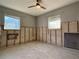 Unfinished bedroom with new wall framing at 5018 Chancellor Ne St, St Petersburg, FL 33703