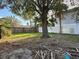 Large backyard with mature trees and grass at 5018 Chancellor Ne St, St Petersburg, FL 33703
